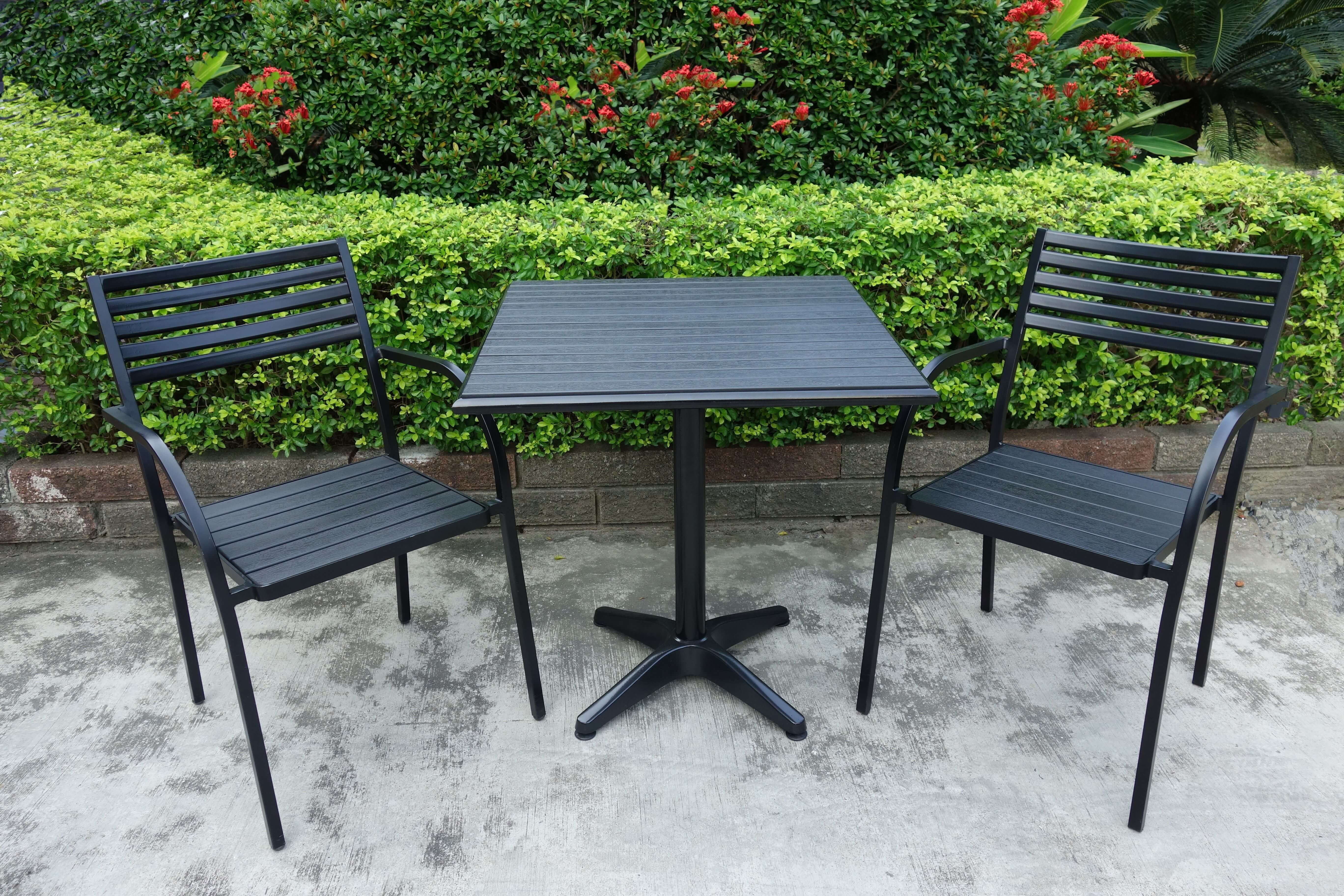HT-345-6  60cm  HT-345-7  70cm塑木方桌  HC-345  塑木椅